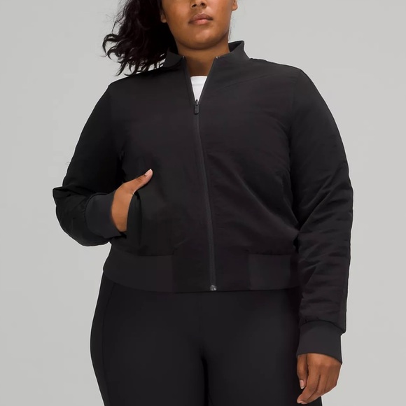 Lululemon bomber jacket size 4 with pockets - Picture 2 of 2